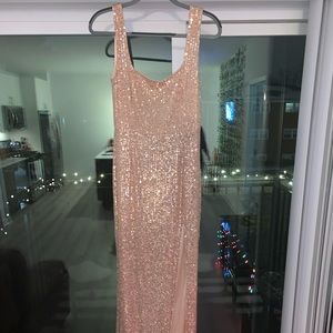 Champagne Sequin Gown
